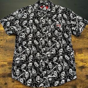 Sketchy Tank Button Up Shirt